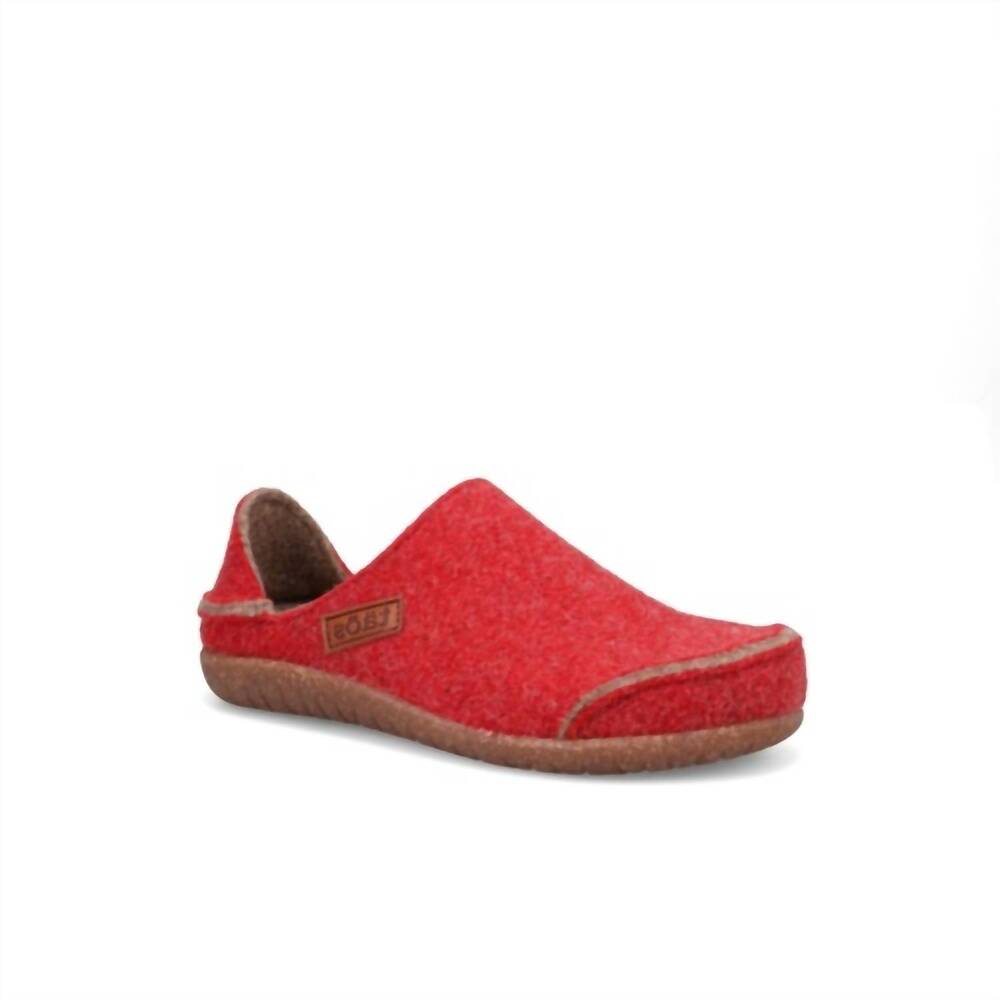 NEW TAOS unisex convertawool clog in red/tan
